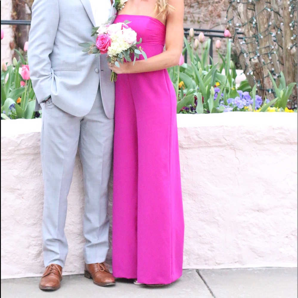 Brooke Jumpsuit In Magenta Milly